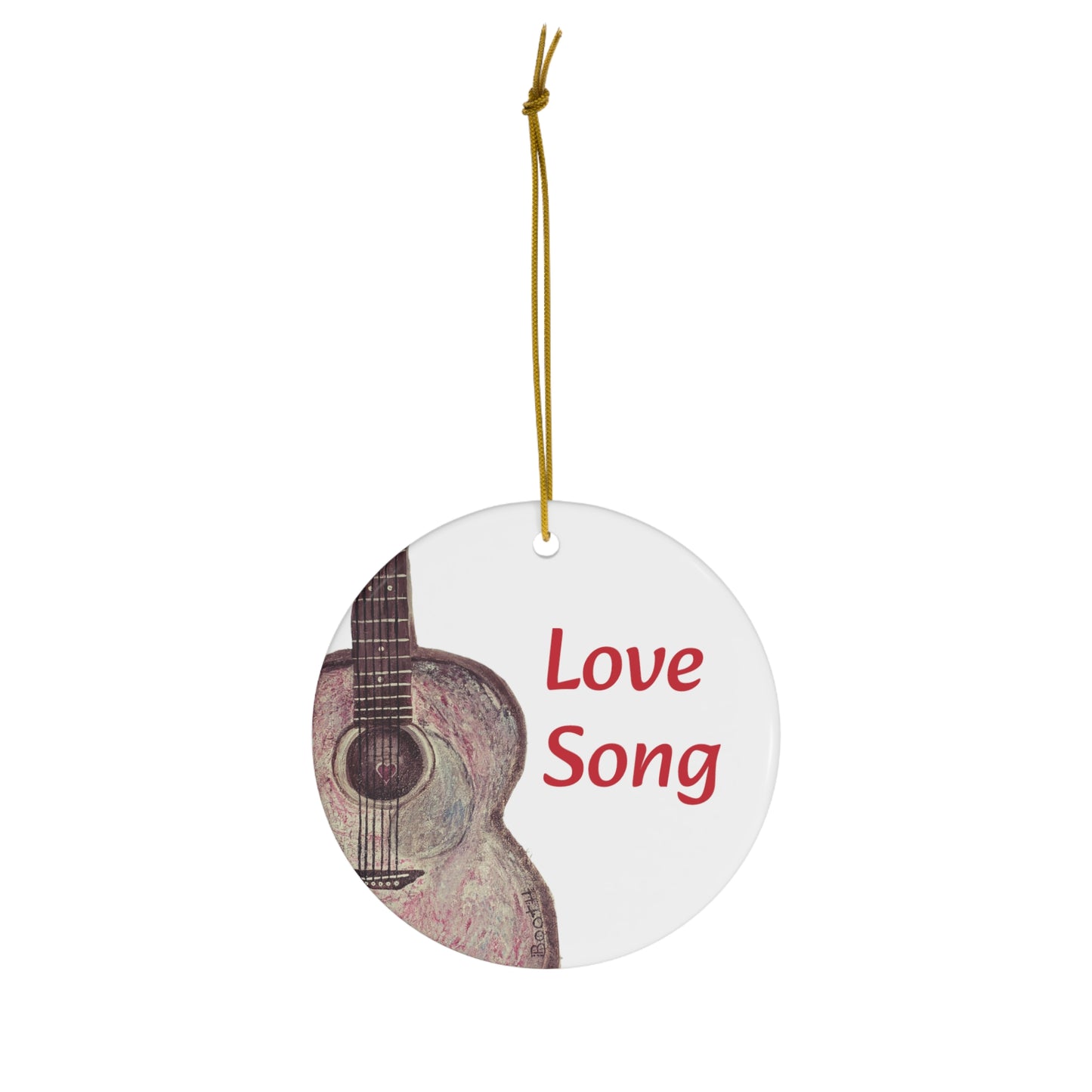 Love Song Ceramic Ornament, 4 Shapes