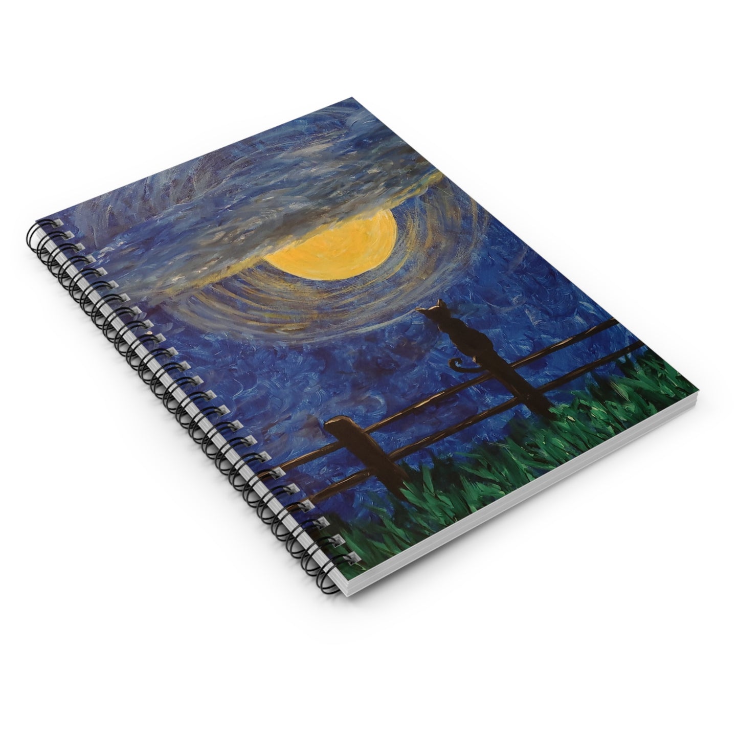 Original Art by Sheri Booth "Moon Shadow" Spiral Notebook - Ruled Line