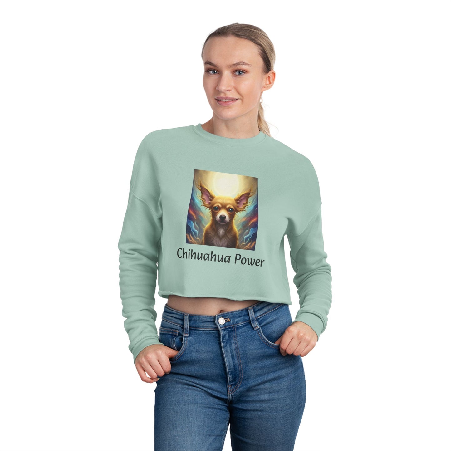 Cropped Sweatshirt - Chihuahua Power