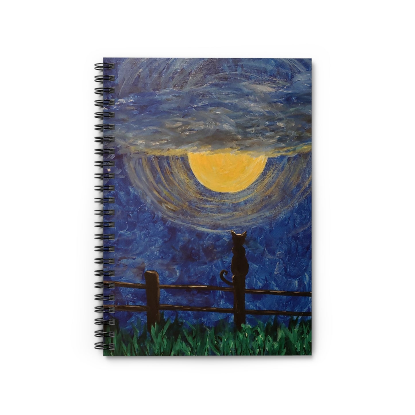 Original Art by Sheri Booth "Moon Shadow" Spiral Notebook - Ruled Line