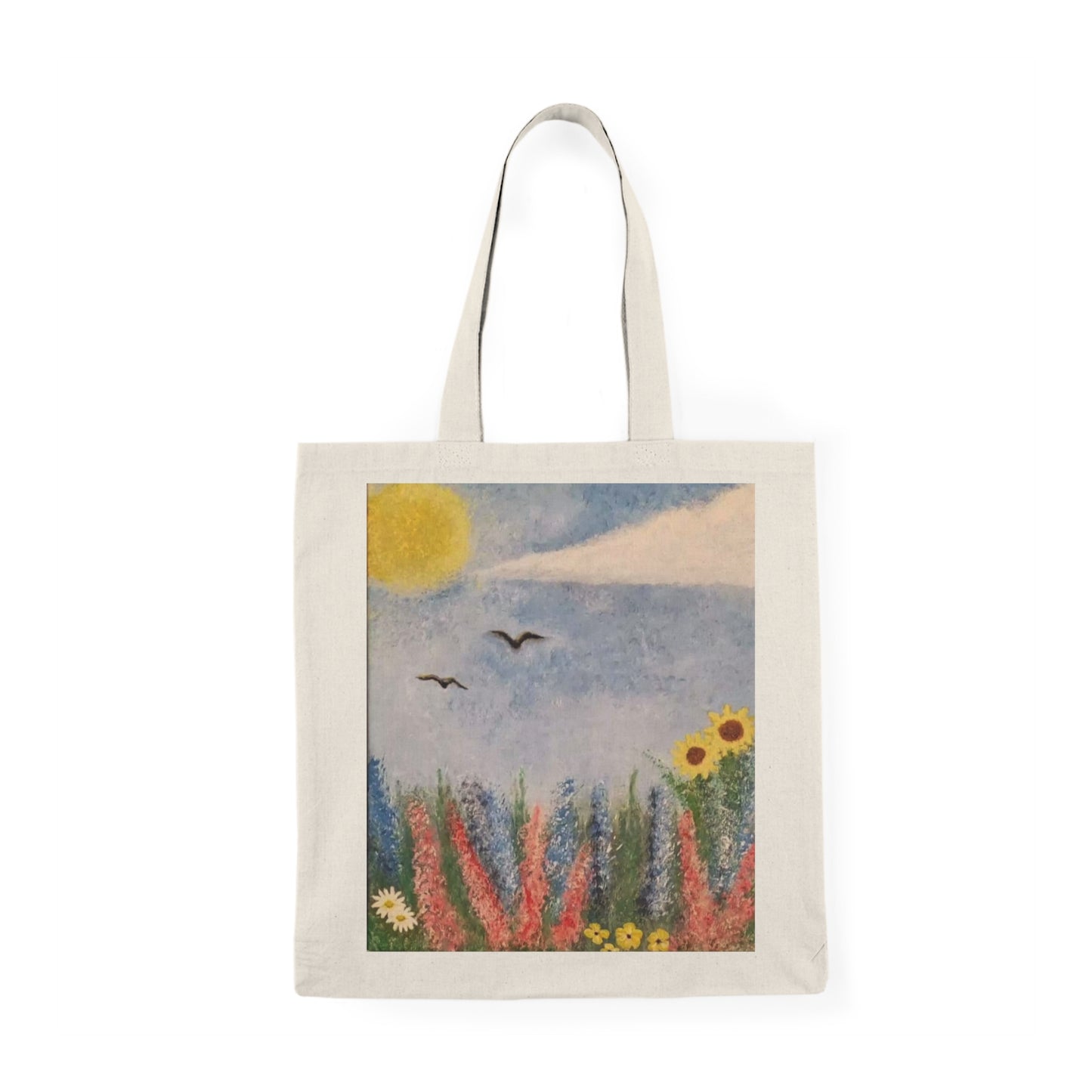 Garden Vibes Natural Tote Bag