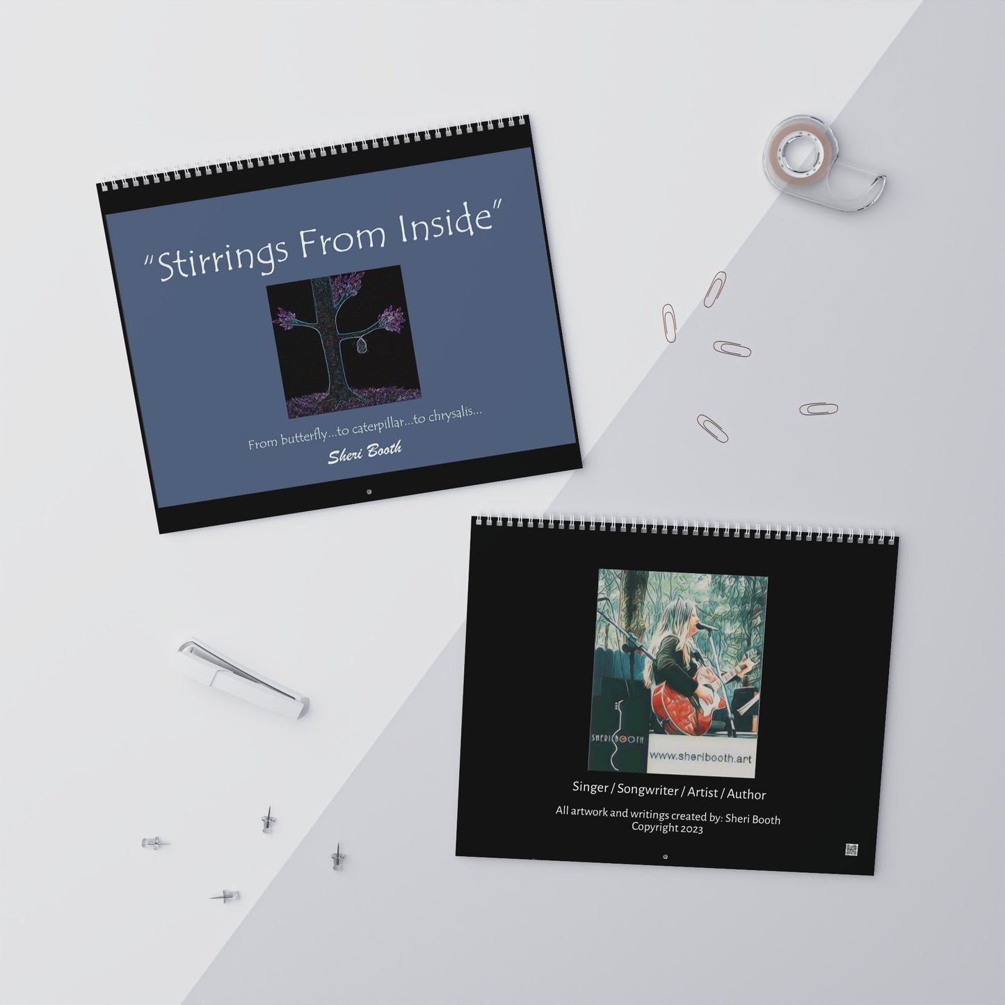Inspirational Wall Calendar inspired by the book by Sheri Booth "Stirrings From Inside"
