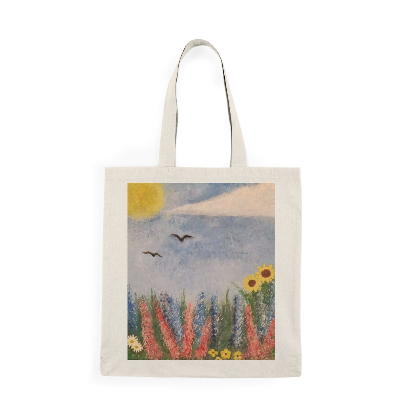 Garden Vibes Natural Tote Bag