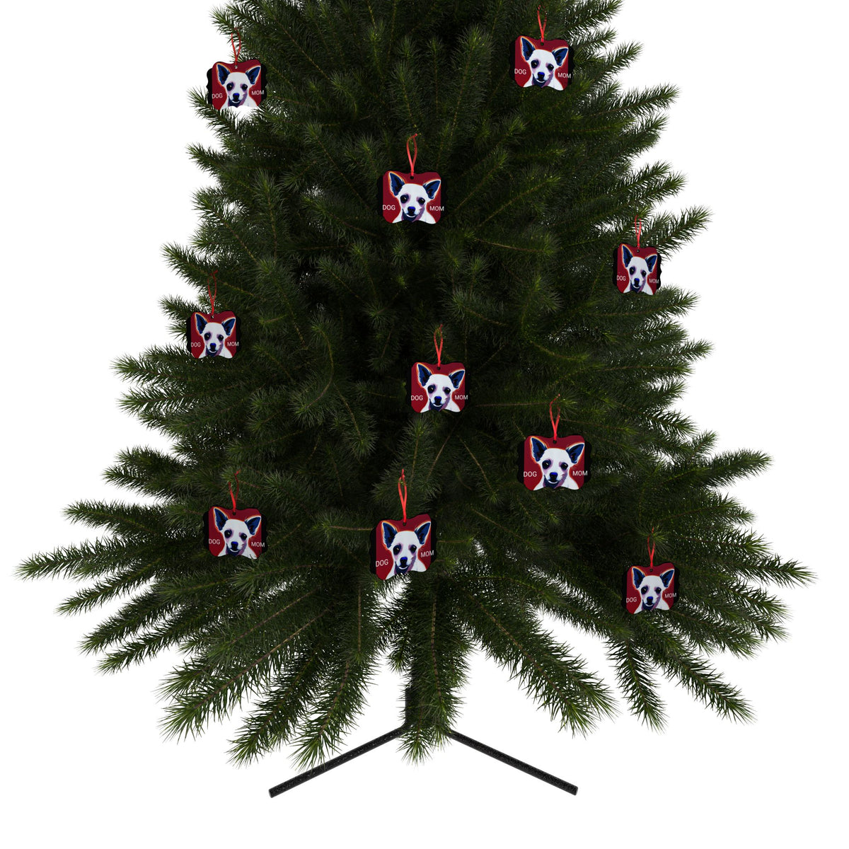 Dog Mom Aluminum Ornaments (1pc, 5pcs, 10pcs, 20pcs)