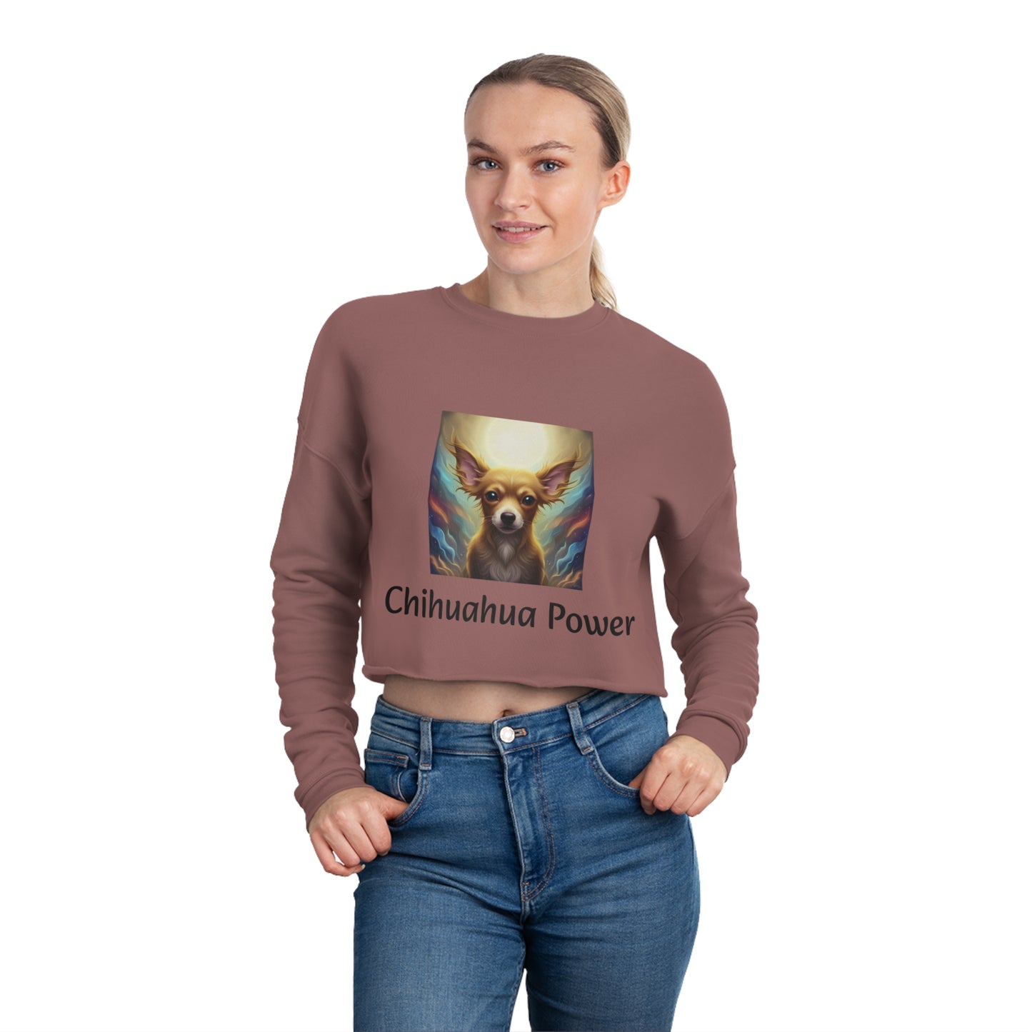 Chihuahua Power Women's Cropped Sweatshirt
