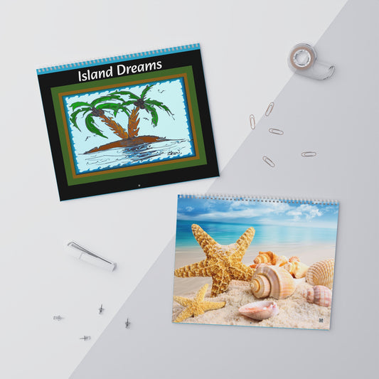Island Dreams Inspirational Wall Calendar (2024)