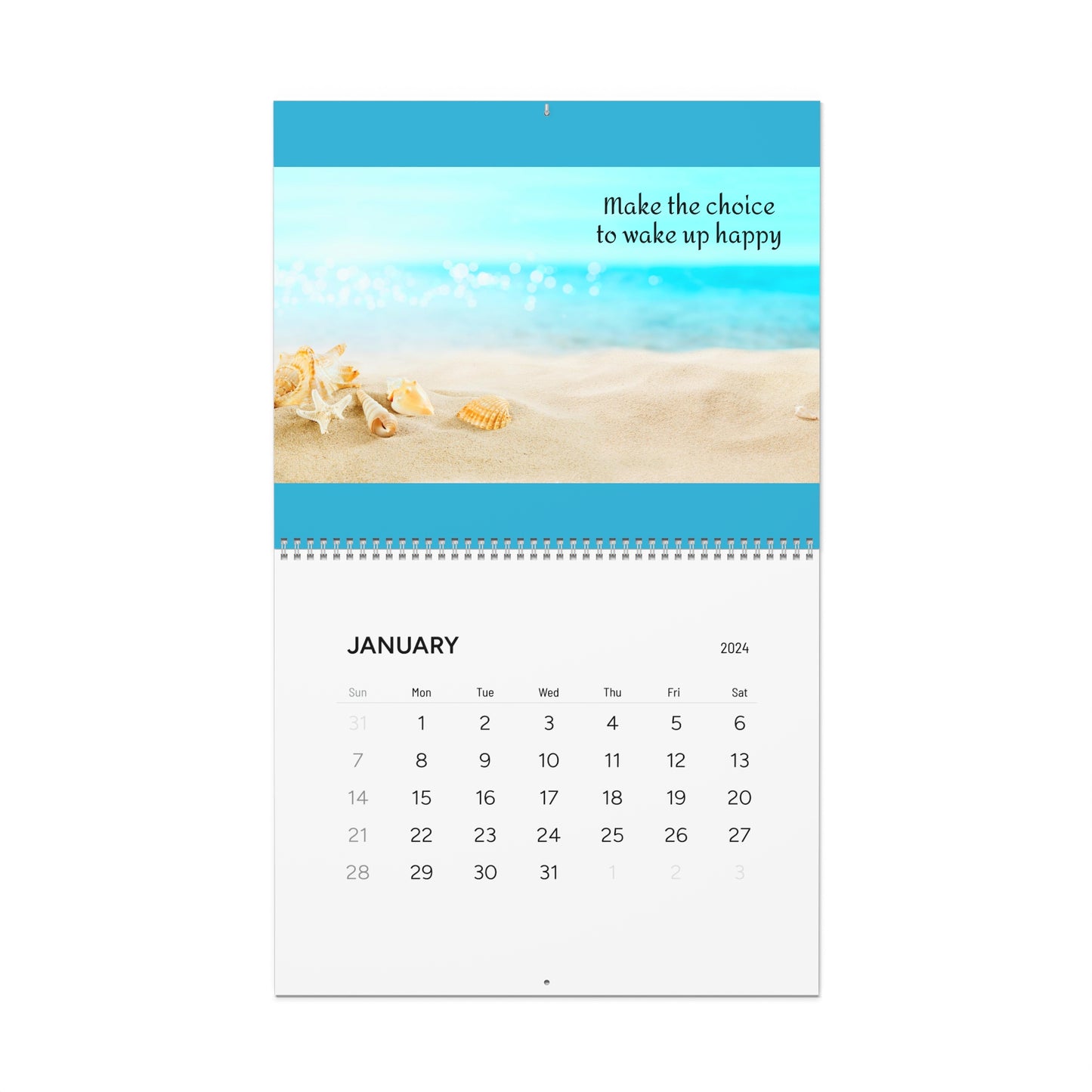 Island Dreams Inspirational Wall Calendar (2024)