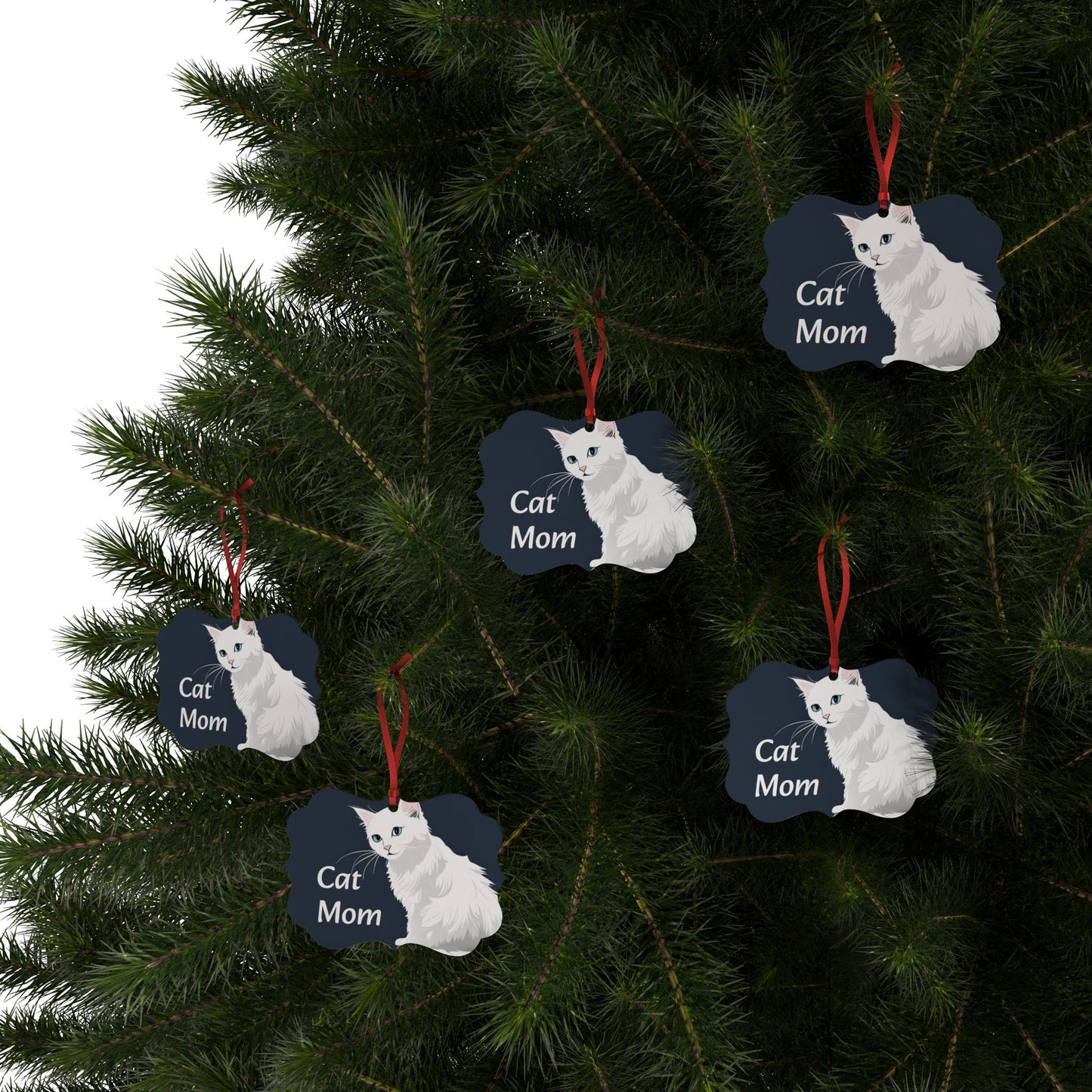 Cat Mom Aluminum Ornaments (1pc, 5pcs, 10pcs, 20pcs)