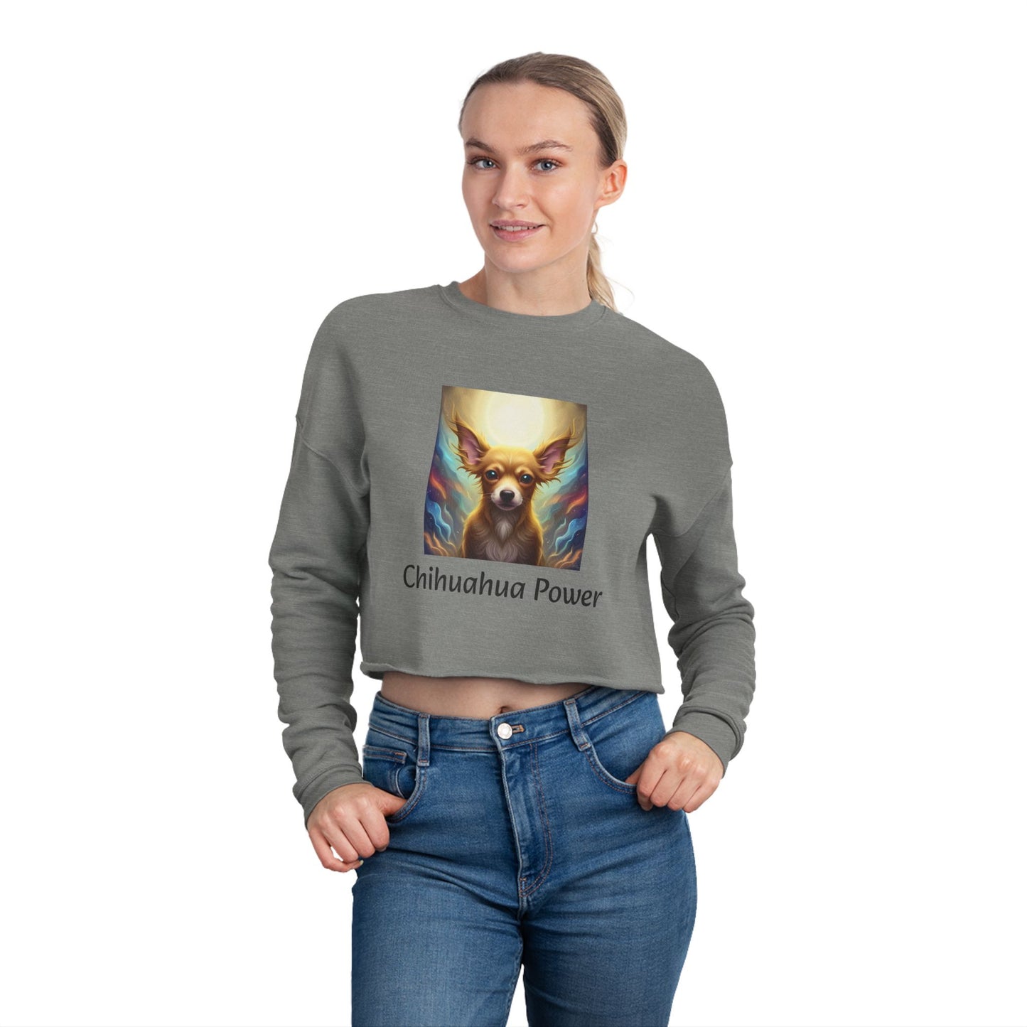 Cropped Sweatshirt - Chihuahua Power