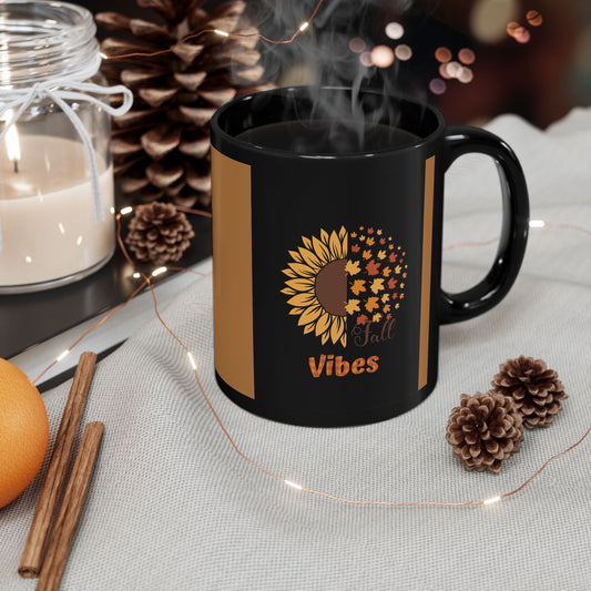 Fall Vibes Black Mug (11oz, 15oz)